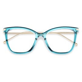 FEISEDY Oversized Cat Eye Glasses Frame with Clear Lenses Eyewear for Women B2460