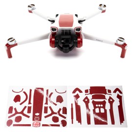 WRAPGRADE Skin Compatible with DJI Mini 3 Accent Colour (JAPAN RED)