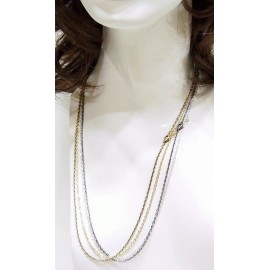 4 Colors of 24" Sturdy Box Chains with Lobster Clasps for Necklaces or Pendants