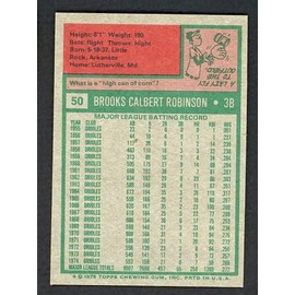 1975 Topps #50 Brooks Robinson Orioles NR-MT 477405 Kit Young Cards