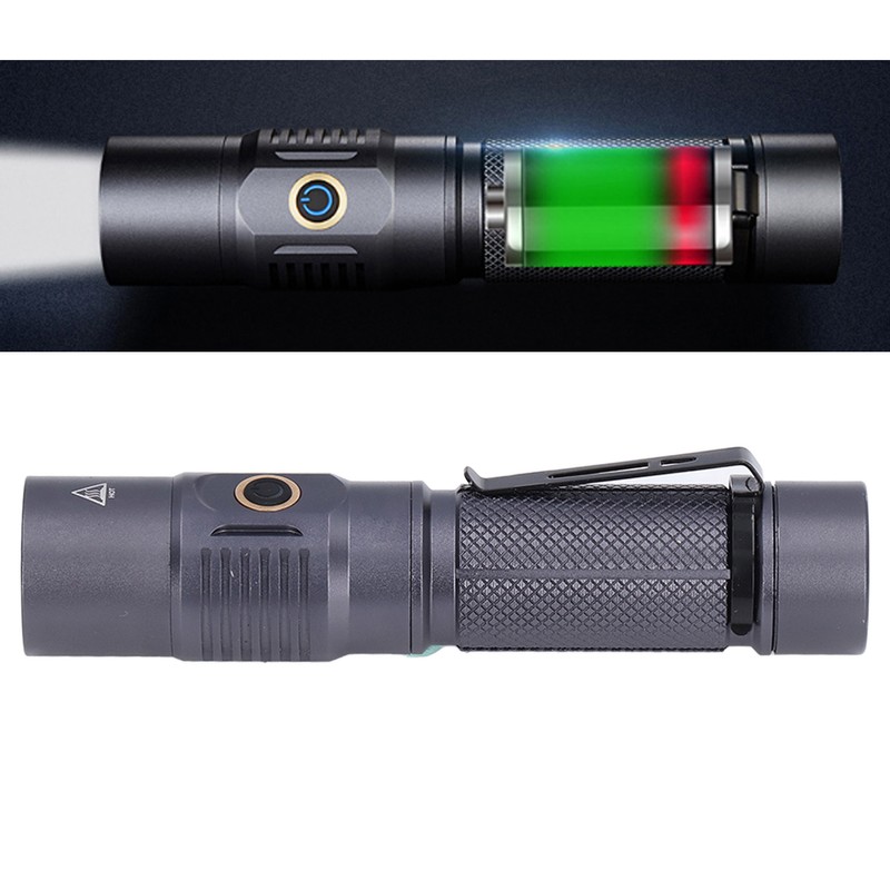 T40 Super Bright Flashlight USB Rechargeable Mini Flashlight for Camping