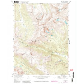 YellowMaps Trail Ridge CO topo map, 1:24000 Scale, 7.5 X 7.5 Minute, Historical, 1957, Updated 1986, 27 x 22.2 in - Polypropylene