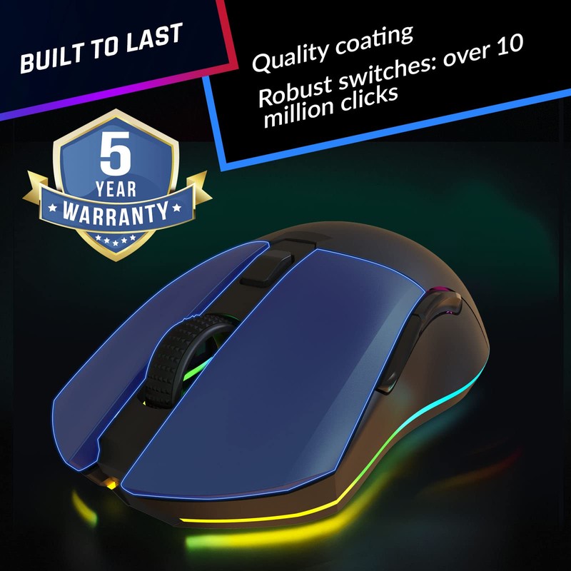 KLIM Blaze Pro Rechargeable Wireless Gaming Mouse with Charging Dock