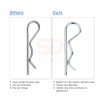 Split Pin R Shaped Retaining Clip Durable Spring Hitch Cotter,