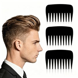 3 Pcs Small Wide Tooth Comb, Pocket Small Travel Mini wig Hair Comb Wallet Shower Styling Comb Suitable for Women and Men Straight, Curly Hair, Wet and Dry Hair for Travel and Home Use