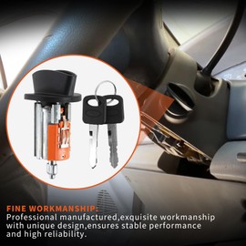 Tektall Upgraded Ignition Switch for F150 1997-2003, F250 1997-1999, Explorer 1999-2001, b2300 2001-2009. Replaces Part # 924-724, w/ 2 Keys