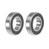 sourcing map 6901-2rs Deep Groove Ball Bearing 12x24x6mm Double Sealed