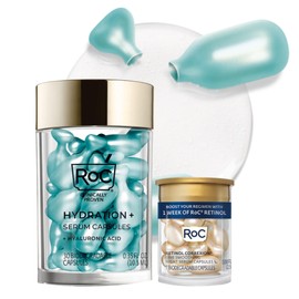 RoC Multi Correxion Hyaluronic Acid Night Serum Capsules  30 CT,  RoC Retinol Capsules 7 CT, Anti-Aging Care, Daily Face Moisturizer, Wrinkle...      