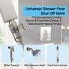AZOS Water Flow Control Valves G1/2 Pressure Regulator, Brass Shower