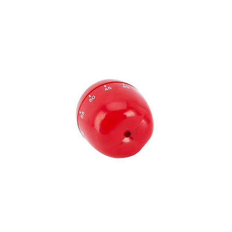 GX- Red Apple Shaped Mechanical Kitchen Timer, Plastic 2.4"X2.4"X4.12"