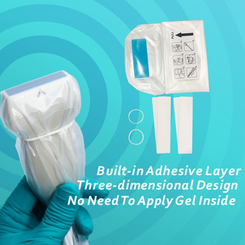 JZRYL Ultrasound Probe Cover - Latex-Free Sterile Disposable Clear, 5