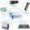 kunying Lithium C Batteries,Rechargeable C Batteries with 4 in 1