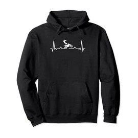 Freestyle Motocross Heartbeat - Love Dirtbike Riding Pullover Hoodie
