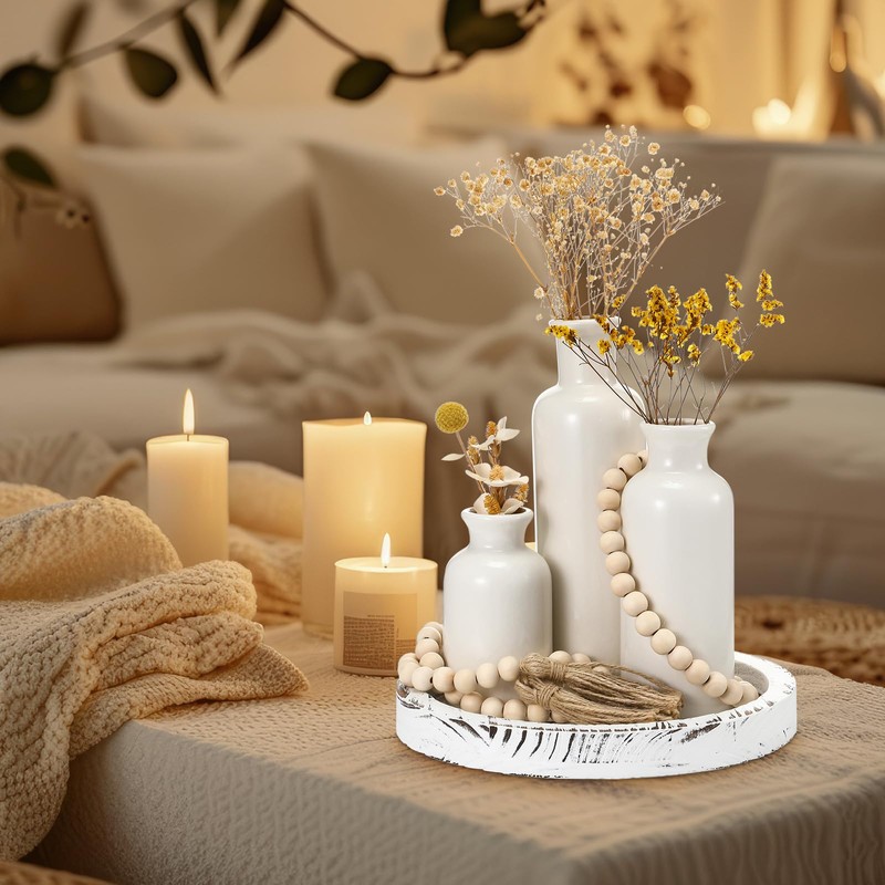 Tiangrid 5 Pcs Rustic Country Tabletop Centerpieces Decor Set of