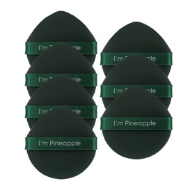 Powder Puffs, Air Cushion Puff, 7 Pcs Ultra-Soft Makeup Foundation Sponge Air Cushion Powder Puff for Applying BB Cream, Liquid Cream, Shading Loose Powder. Dark green