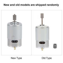 RS550 12V Micro Motor Automated Industry Own Motor Heating System Parts Accessories Motors High Speed for Electric Toy Car Children Motorcycle with 2 Pieces Tooth Head [550-23000]