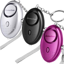 Personal Alarms For Women, Reusable Police Approved 150DB Super-Loud,Personal Alarms with LED Light, Small Personal Security Alarm Torch Keychain for Women, Girls, Children and Elderly(3pcs)