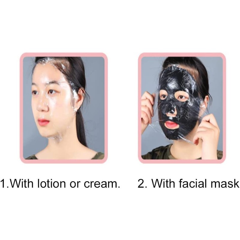 SYF-UN Disposable Facial Sheet Mask,200 Pcs Pre-cut DIY Thin Plastic