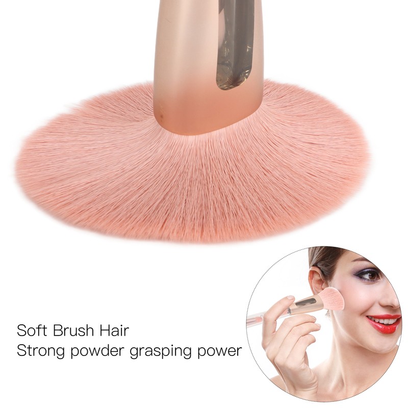 4 in 1 Makeup Brush Simple Elegant Portable Transparent Handle