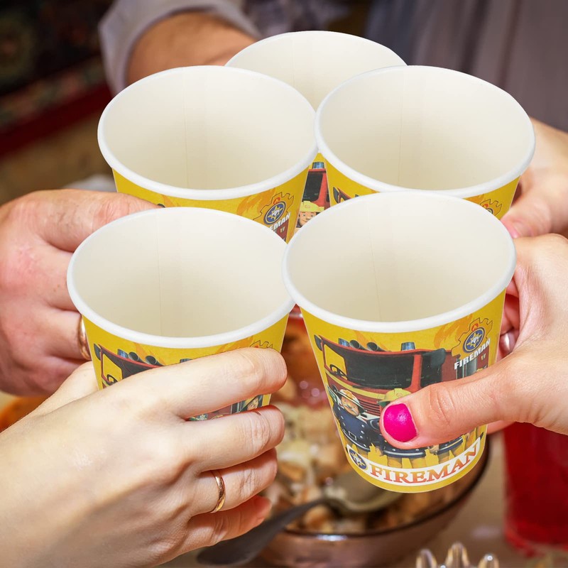 GUBOOM Fireman Sam Party Tableware, Fireman Sam Tableware Set, 73