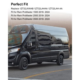 Left Rear Side Lower Body Molding Trim Fit for Ram ProMaster 1500 2500 3500 2019-2024 Replace 1ZT32JXWAB 1ZT32LAHAA 1ZT32LAH-AA, Door Trim Molding Protective Strip for Driver Side