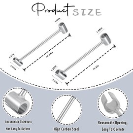OwnBosy 2Pcs Hinge Gap Adjusting Wrench Kit, Residential Door Hinge Adjustment Tool, Hand Tools for Hinge Adjustment Heavy Duty Door Gap Adjustment Tool Upgrade Steel Repair Spanner