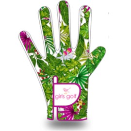 girls golf Birdie Women's Left Hand Glove XS White/Green