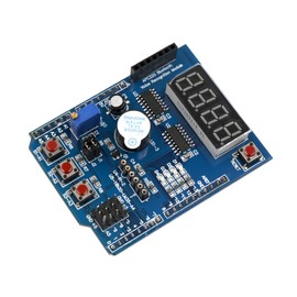Multifunctional Expansion Board, Sensor Shield Module with 4 Digital Display, Compatible with Arduino