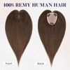Elailite Human Hair Toppers for Women Real Human Hair Thinning