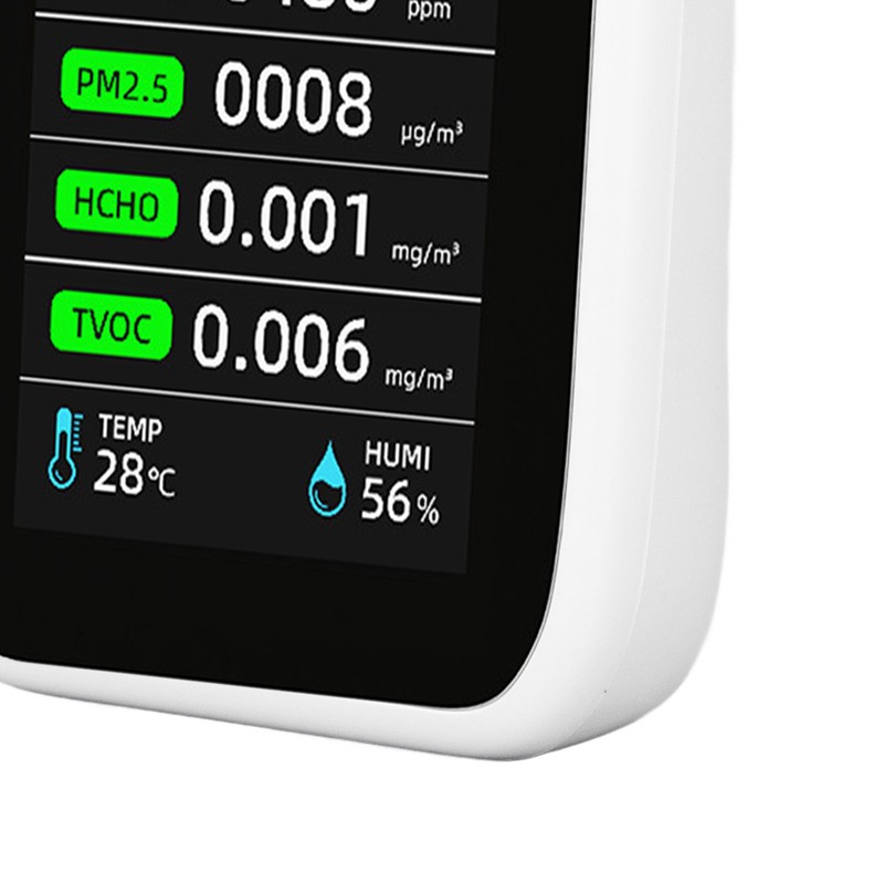 Air Quality Monitor Portable WiFi Accurate PM2.5 CO2 TVOC HCHO
