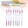 8pcs Crochet Hooks Curved Soft Handle Comfortable Portable Knitting Tool