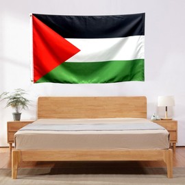 Palestinian, palestine Flag | 3x5 Ft | Printed 150D Polyester LiteWeave Pro Series | Country Flag, Indoor/Outdoor, Vibrant Colors, Brass Grommets, Thicker and More Durable Than 100D 75D Polyester and