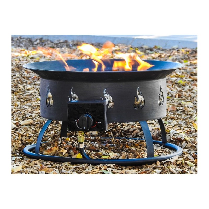 AZ Patio Round Portable Camp Fire Pit in Black