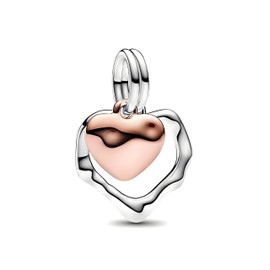 TCZNAF Family Friendship Love Charm Pendant Bead Pendant for European Bracelets Jewellery Gift 925 Sterling Silver Charm for Women, Cubic Zirconia