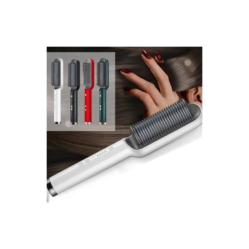 Cepillo Alaciador De Cabello Eléctrico Profesional 2 En 1