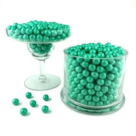 Color It Candy Shimmer Turquoise Sixlets 2 Lb Bag - Perfect For Table Centerpieces, Weddings, Birthdays, Candy Buffets, & Party Favors.