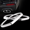 1Pair Car Tail Muffler Tip Pipe Cover Trims for Benz