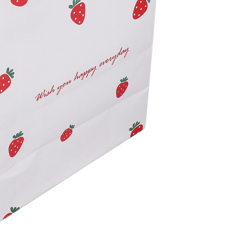 10Pcs Gift Bags Medium Size Reusable Odorless Strawberry Pattern Widely