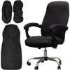 Melaluxe Office Chair Cover with Armrest Covers， Universal Stretch Desk