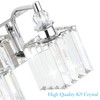 Ralbay Modern Crystal Vanity Light for Bathroom 4 Light 31.5''Chrome