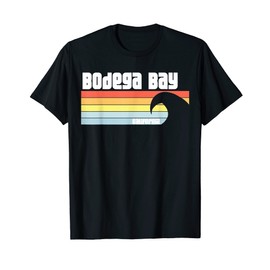 I Love Bodega Bay California Pacific Ocean Dolphin T-Shirt, black