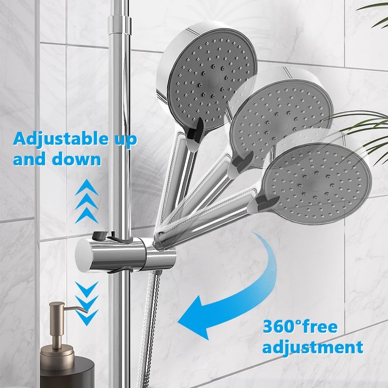 Hand Shower Holder, Adjustable Shower Holder, 360° Rotatable Shower Holder,