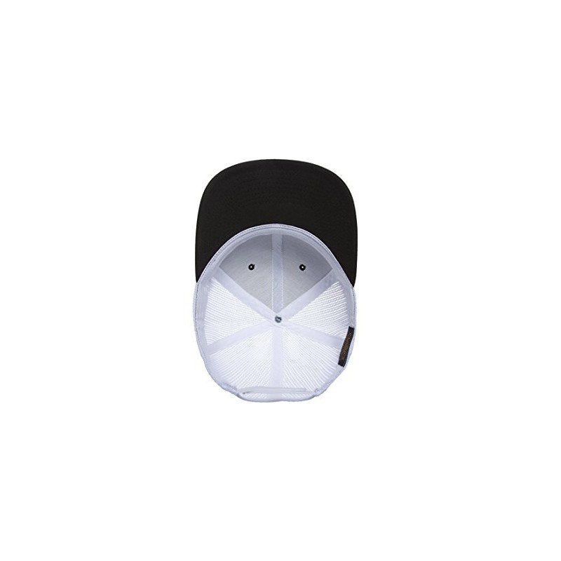 Yupoong YP Classics Retro Trucker Cap, Black/White, OSFA