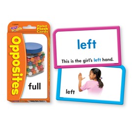 Trend Enterprises Pocket Flash Cards (English Learning Cards for Children) Opposites