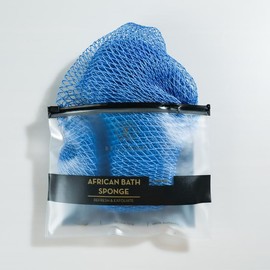 Bellanomi African Exfoliating Net Sponge, Ethically Sourced from Nigeria Bath Sponge Smooth Skin Bath Sponge Shower:_Baby blue