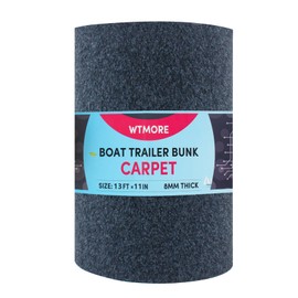 Boat Trailer Bunk Carpet - 13ft x 11in Outdoor Polyester Marine Bunk Carpet, Boat Bunk Carpet, Jet Ski Bunk/Boat Trailer Carpet, Boat Bunk Board Carpet for Boats Trailers or Jet Ski Ramps,Dark Gray