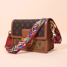 Wide Shoulder Strap Adjustable Replacement Belt Guitar Style Cross body Handbag Purse Strap (Folk Style)