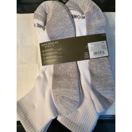 RORIE WHELAN Golf Men's 6 PAIRS  Quarter Comfort Golf SOCKS  NEW with TAGS - L, White