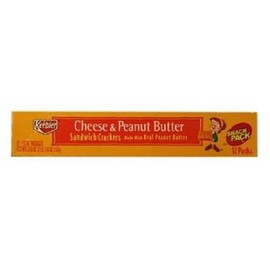 KEEBLER SANDWICH CRACKERS CHESE & PEANUT BUTTER 1.8 oz Each ( 12 in a Pack )
