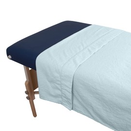 Body Linen Comfort Deluxe Flannel Massage Table Flat Sheet. Premium Quality 100% Cotton Massage Therapy Table Flat Sheet. 61 x 101 Inches - Color: Blue